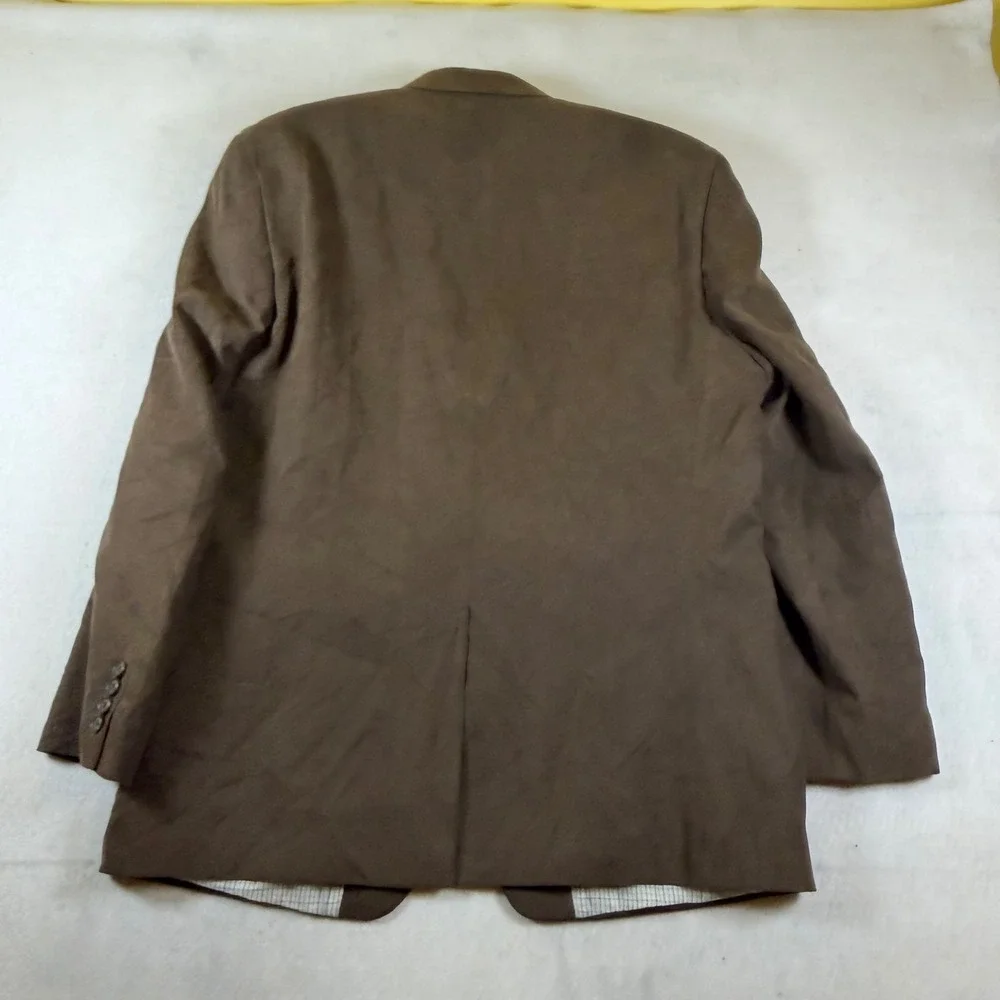 Lauren Ralph Lauren Mens Brown Faux Suede Two Button Blazer Sport Coat 44R